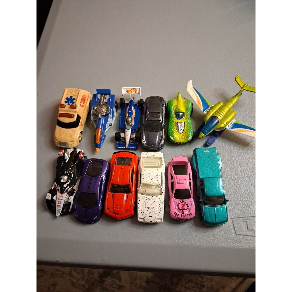 Assortment of 12 Hotwheels Loose Cars  and Other Brand Of Small Vehicles